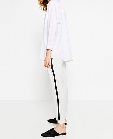 Zara pants with black stripe